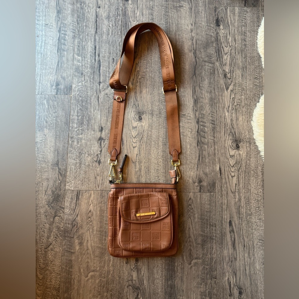Steve Madden Pressed Logo Crossbody Bag